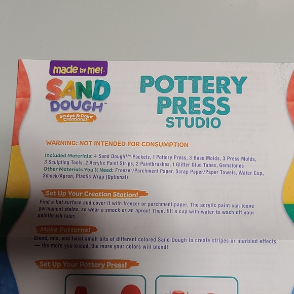 Made by Me! Sand Dough Pottery Press (Does Not Include All Items) - Picture 10 of 10
